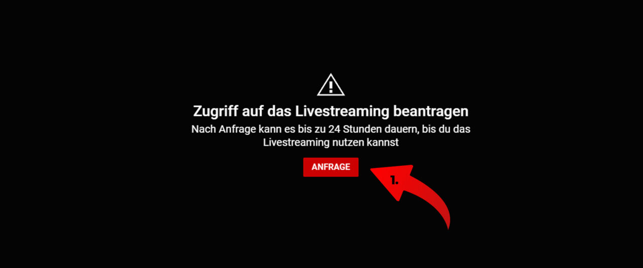 YouTube Live Konto freischalten